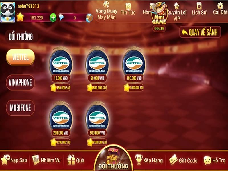 Hướng dẫn nạp thẻ, đổi thưởng tại cổng game Red 79