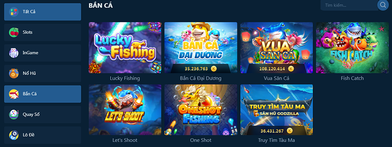 Chơi game Bắn Cá đổi thưởng online tại Lucky88