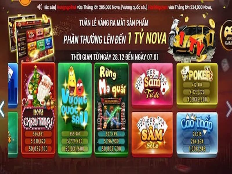 Trải nghiệm game đẳng cấp tại Nova Club